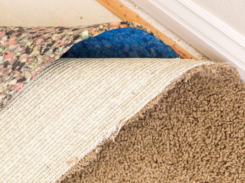 CARPET PADDING UNDER THE FLOORING